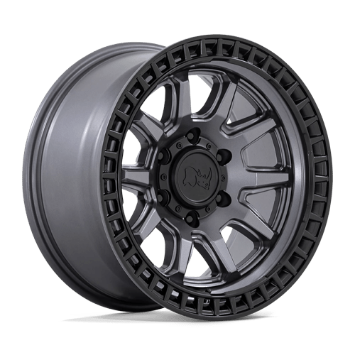 Black Rhino Hard Alloys CALICO Matte Gunmetal W/ Matte Black Lip 17x8.5 +0 5X127 71.5