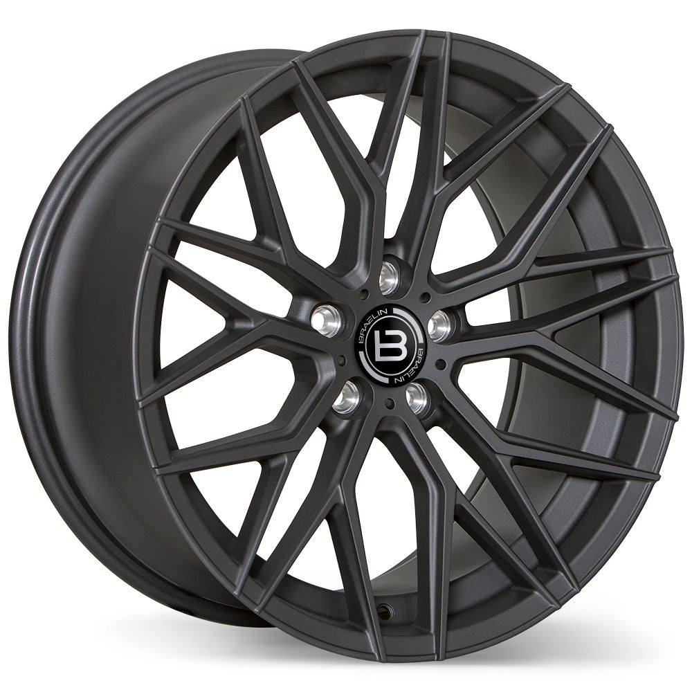 Braelin BR10 Matte Graphite 19x9.5 +40 5x105 56.6