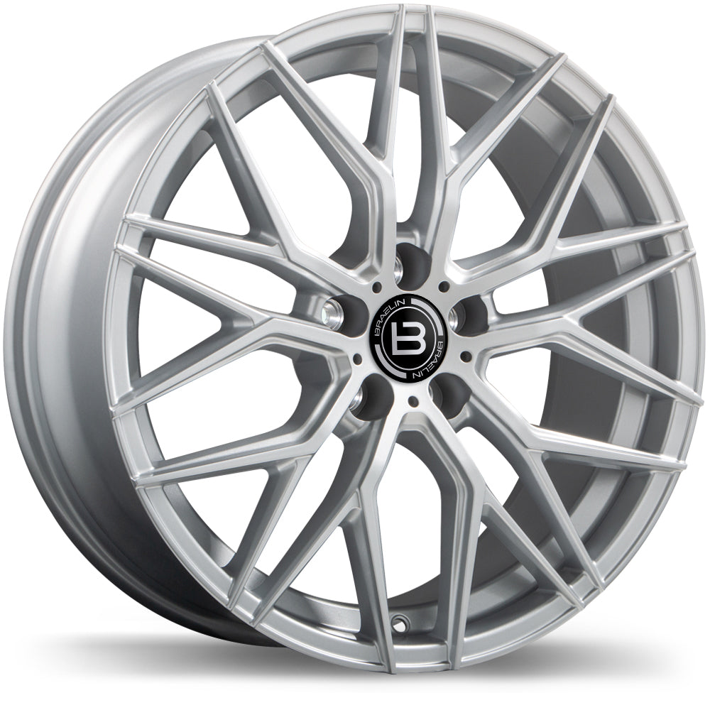 Braelin BR10 Gloss Silver 20x9.0 +38 5x120.65 70.7