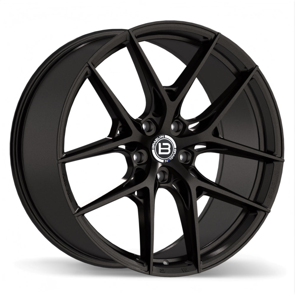 Braelin BR14 Satin Black Anthracite 22x9.5 +35 5x120.65 70.3