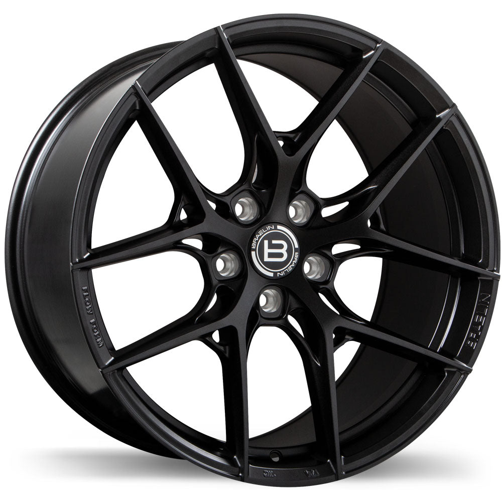 Braelin BR14 Satin Black Anthracite 19x9.5 +30 5x108 75.1