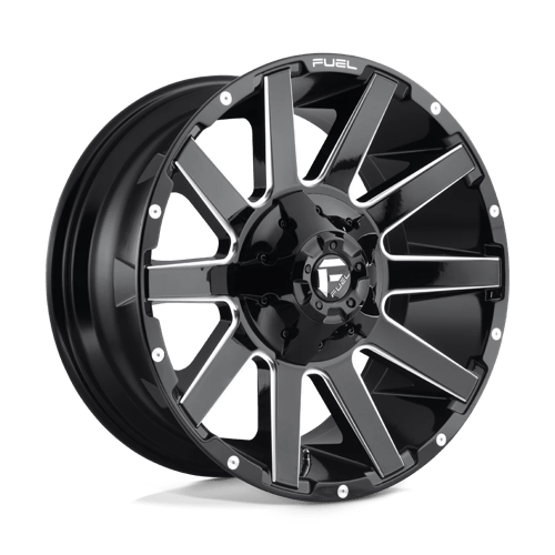 Fuel D615 CONTRA Gloss Black Milled 20x9 +20 8X170 125.1