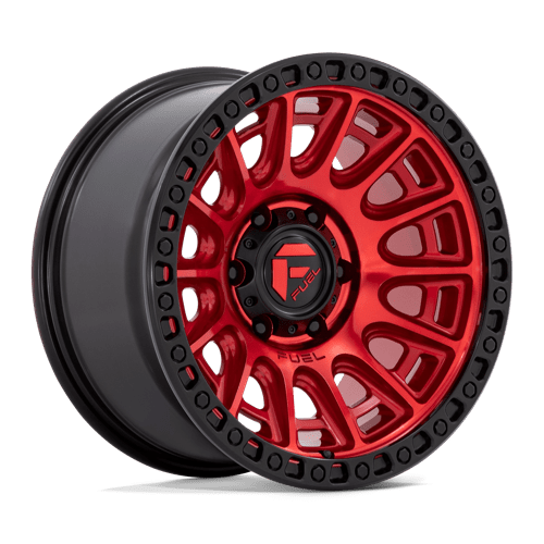 Fuel D834 CYCLE Candy Red W/ Black Ring 17x8.5 +30 5X130 71.6