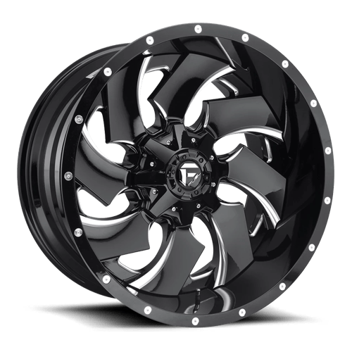 Fuel D239 CLEAVER Gloss Black Milled 24x16 -99 8X165.1 125.1