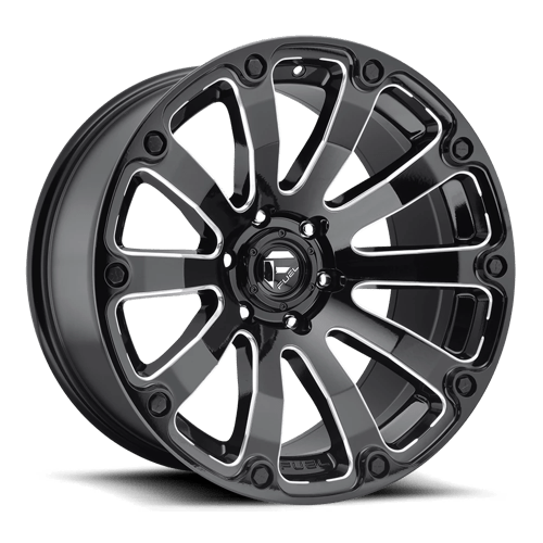Fuel D598 DIESEL Gloss Black Milled 20x10 -18 8X165.1 125.1