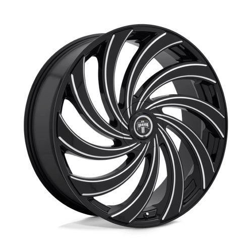 DUB S239 DELISH Gloss Black Milled 24x9 +15 5X115/5X120 72.56