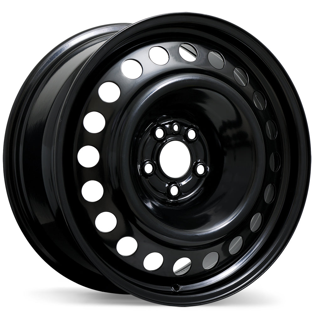 Steel / Acier Traditional / Traditionnel Black 18x8.0 +50 5x108 63.4