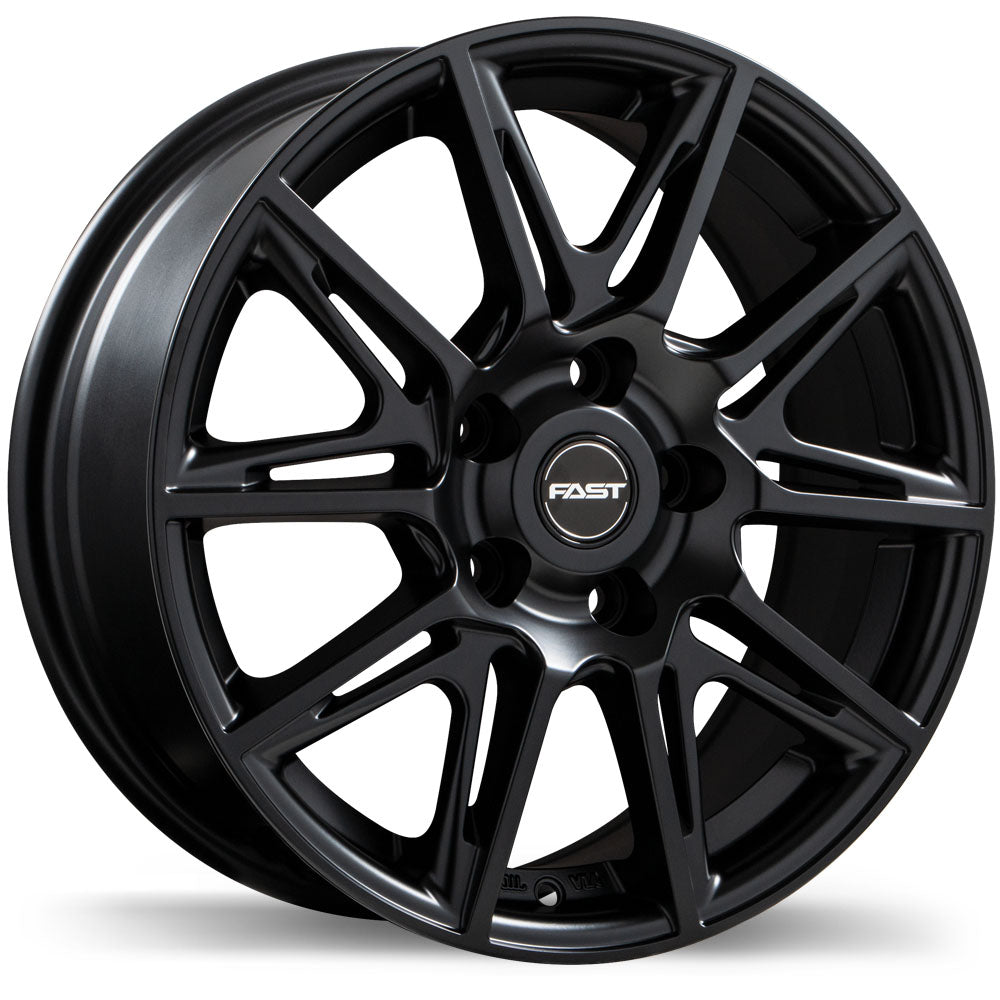 Fast Wheels Switch Satin Black 16x6.5 +38 5x114.3 66.1
