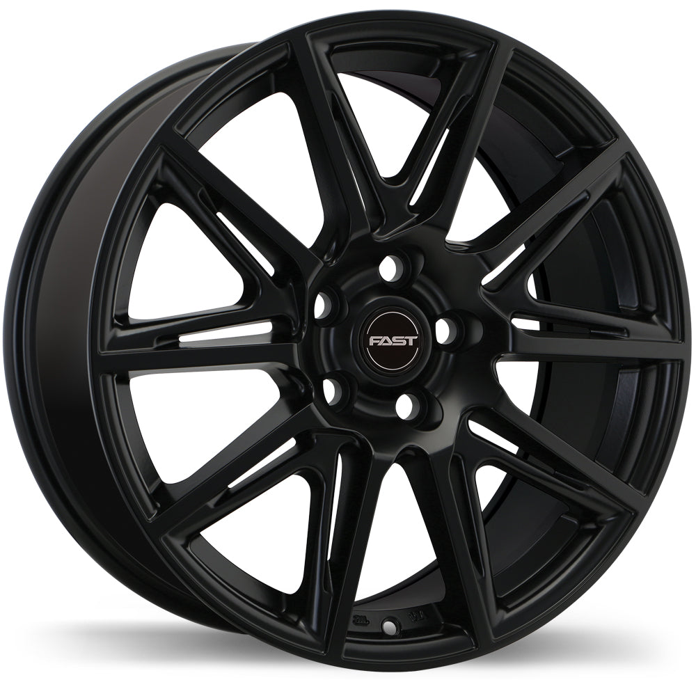 Fast Wheels Switch Satin Black 17x7.5 +35 5x114.3 66.1