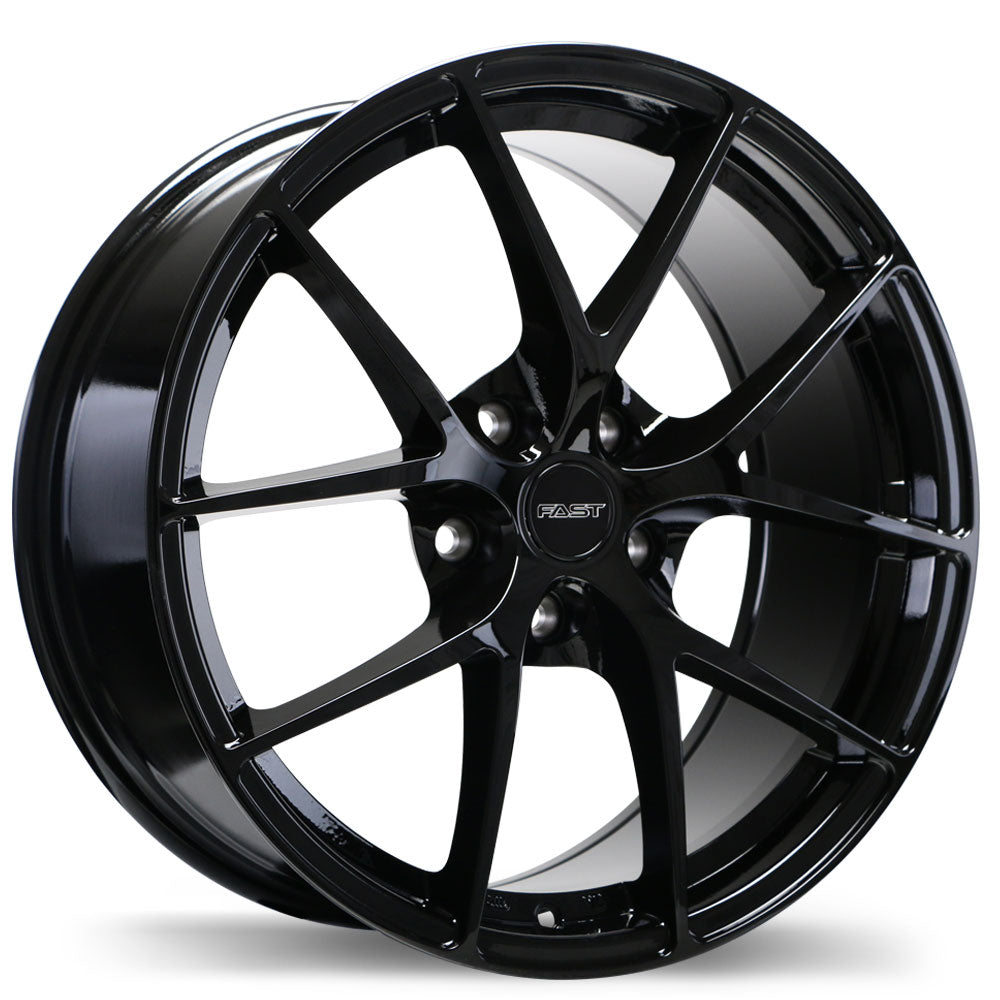 Fast Wheels Innovation Gloss Black 17x7.5 +35 5x114.3 66.1