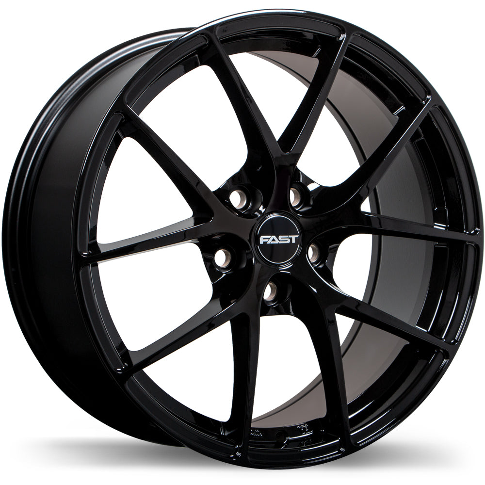 Fast Wheels Innovation Gloss Black 18x8.0 +45 5x114.3 67.1