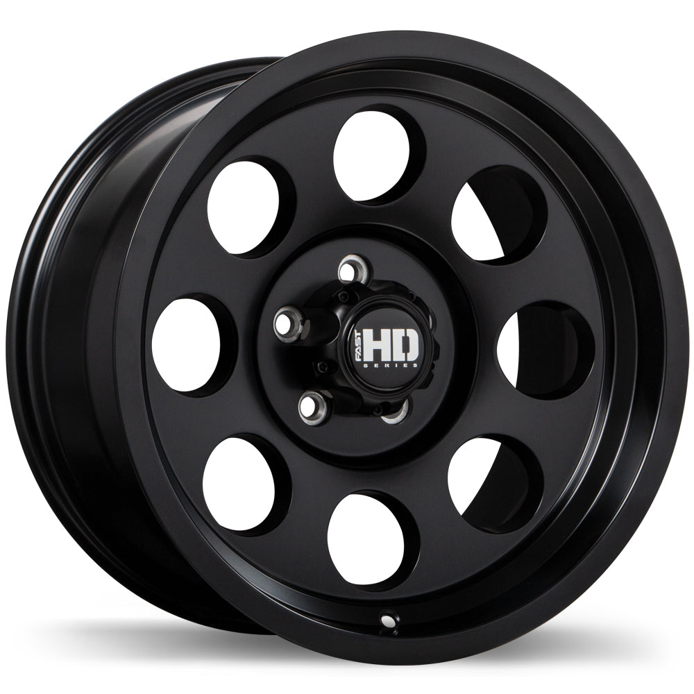 Fast HD Detour Satin Black 16x8.0 +0 5x114.3 87.1