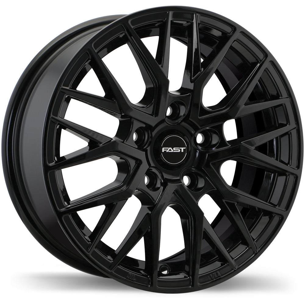 Fast Wheels Tronic Gloss Black 15x6.5 +40 5x100 54.1