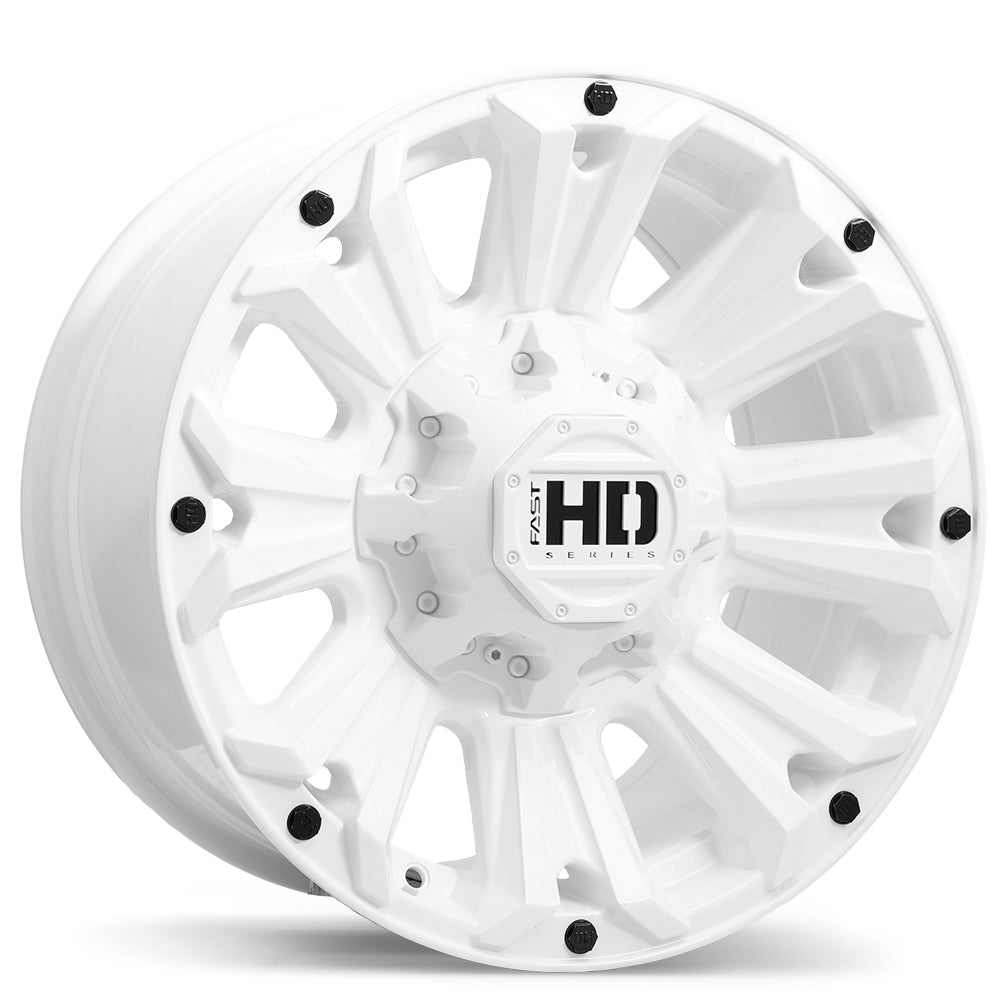 Fast HD AMMO Gloss White 16x8.0 +10 6x139.7 106.1