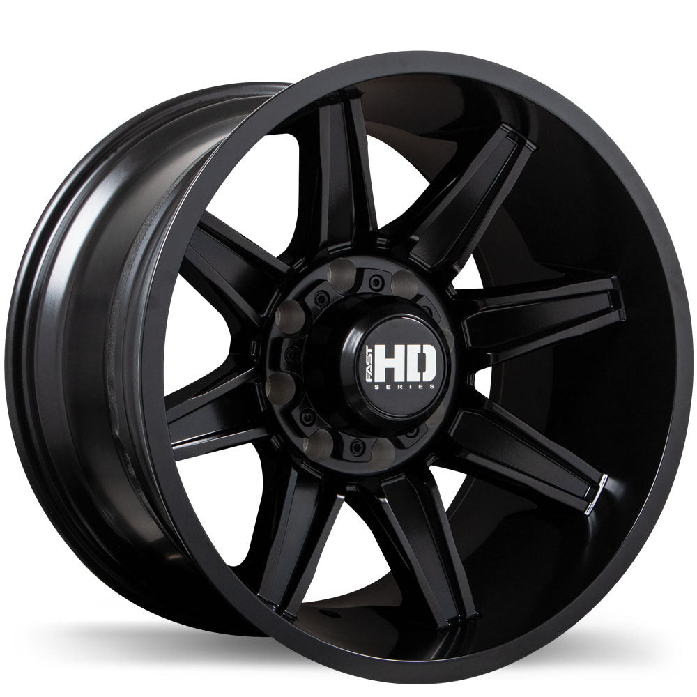 Fast HD HAVOK Satin Black 20x12.0 -44 8x180 124.4
