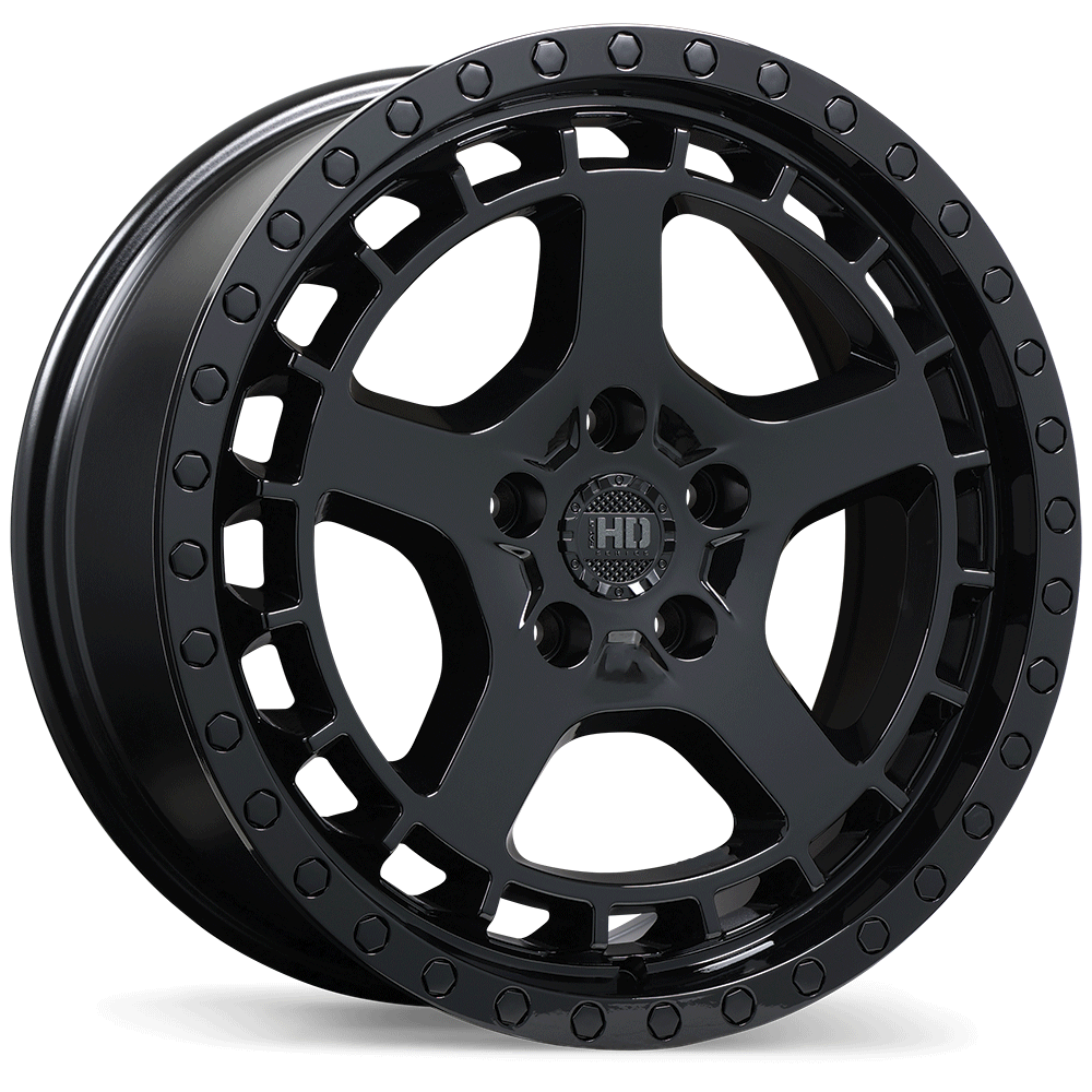 Fast HD Overland Gloss Black 18x7.5 +42 5x120 72.6