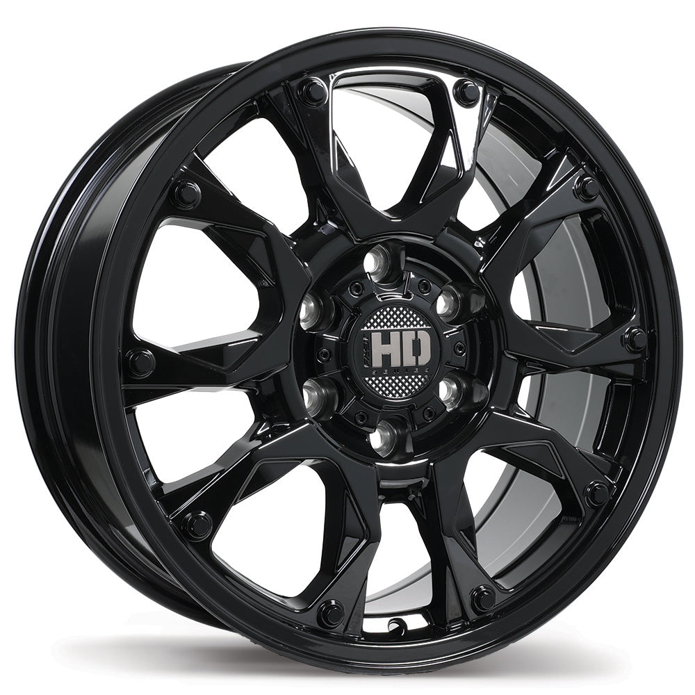 Fast HD Tactical Gloss Black 17x8.0 +24 6x139.7 93.1