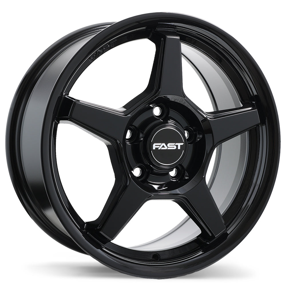 Fast Wheels Flair Gloss Black 17x7.0 +40 5x114.3 64.1