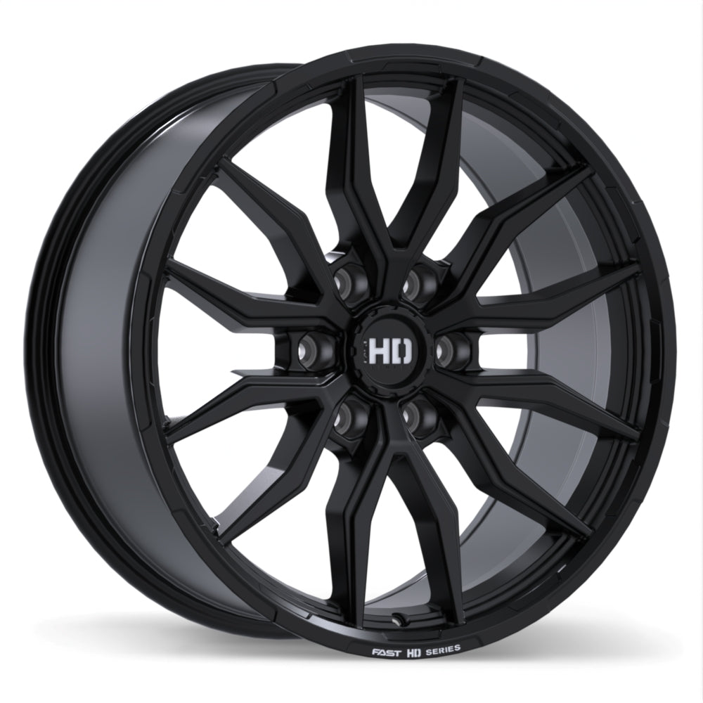 Fast HD Grit Satin Black with Milling 20x9.0 +20 6x139.7 78