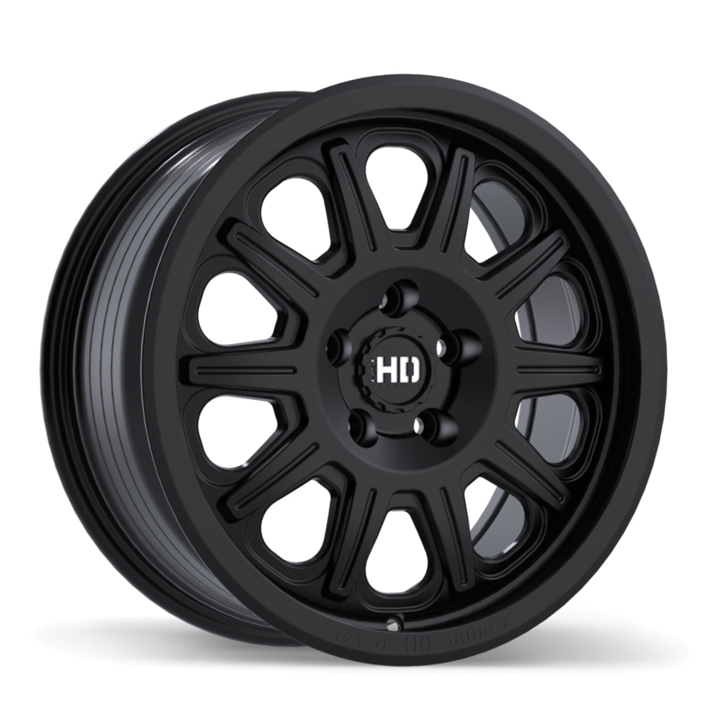 Fast HD Fury Satin Black 17x8.0 +40 5x110 65.1