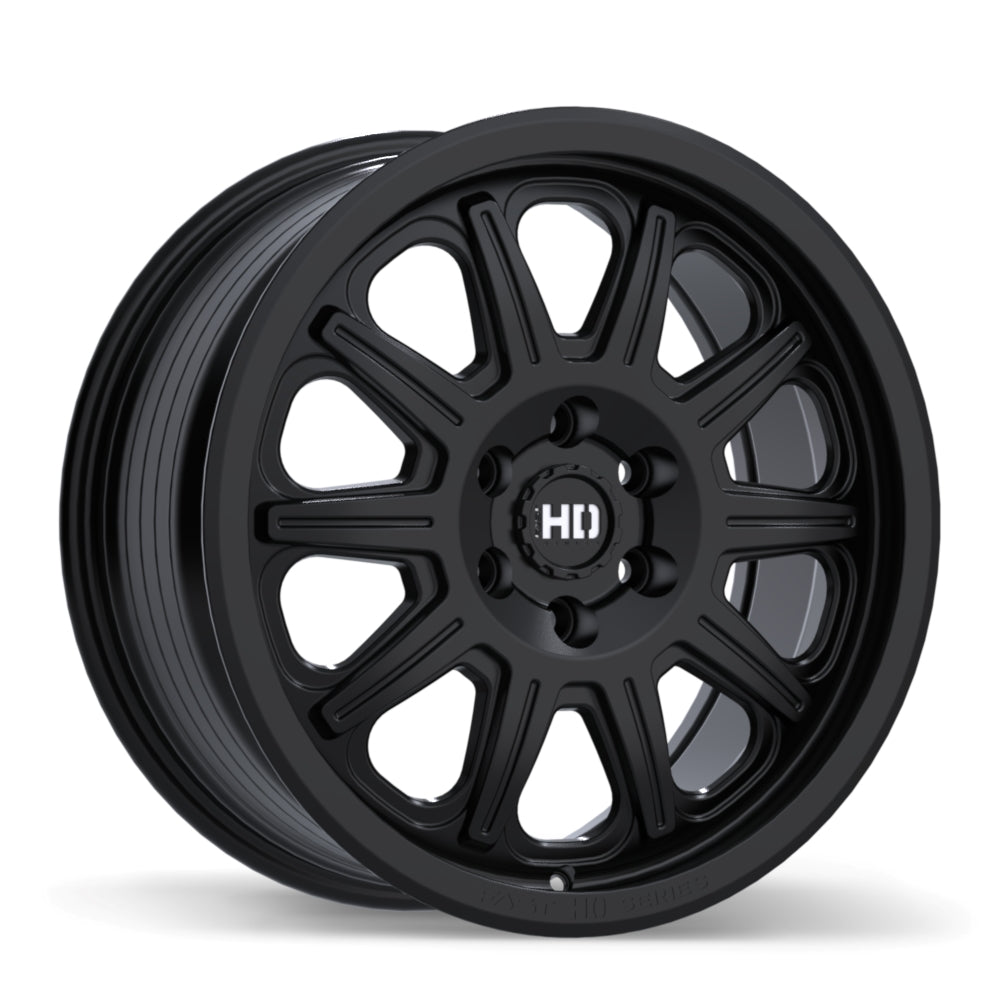 Fast HD Fury Satin Black 18x8.0 +50 6x120 67.1
