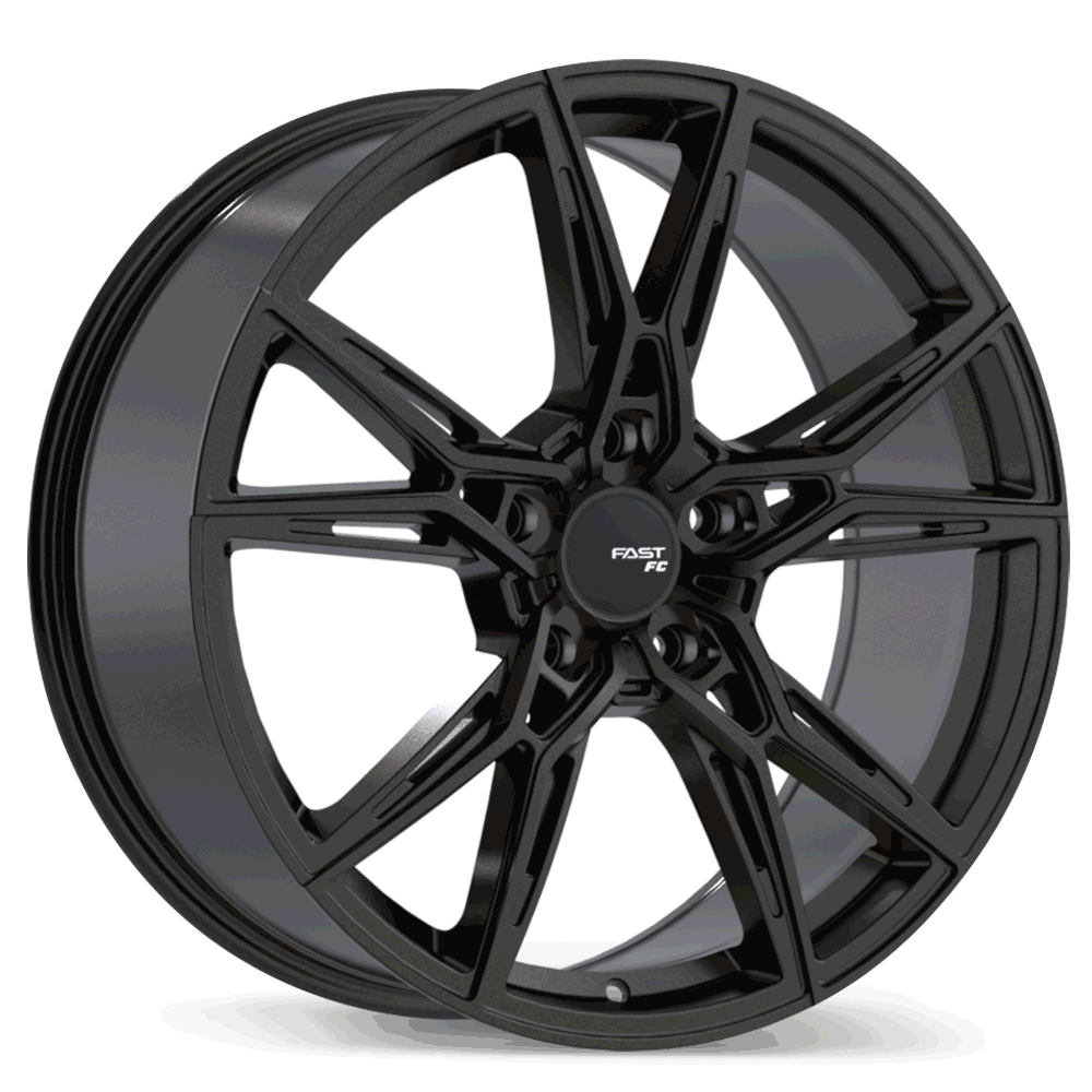 Fast Wheels FC10 Gloss Black Anthracite 20x8.5 +25 5x120.65 70.3