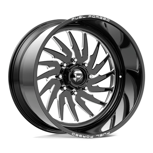 Fuel Forged FF110 Gloss Black Milled 22x14 -72 6X139.7 77.8