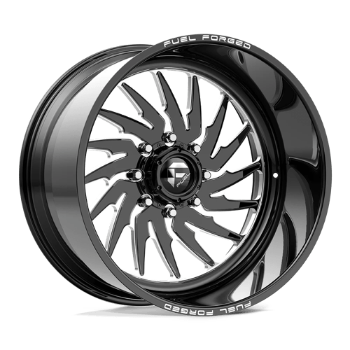 Fuel Forged FF110 Gloss Black Milled 24x12 -40 8X165.1 117