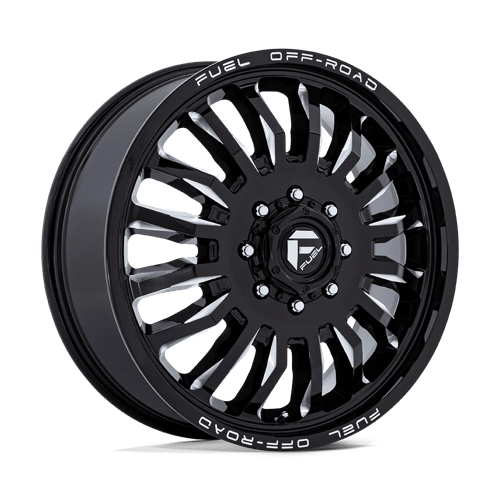 Fuel D868 ARC DUALLY Gloss Black Milled 22x8.25 -246 8X165.1 0