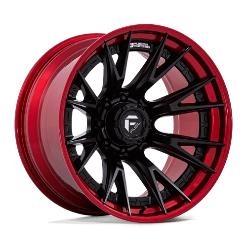 Fuel FC402 CATALYST Matte Black W/ Candy Red Lip 22x12 -44 8X165.1 125.1