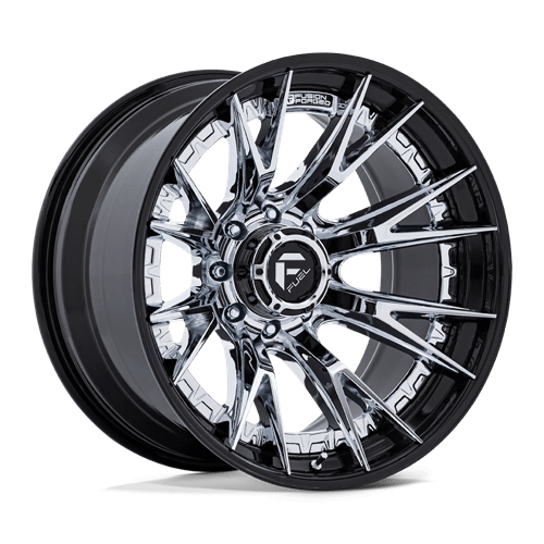 Fuel FC402 CATALYST Chrome W/ Gloss Black Lip 22x12 -44 8X170 125.1