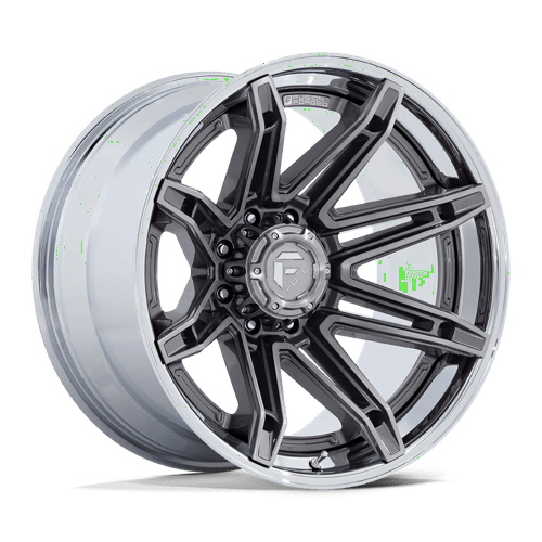 Fuel FC401 BRAWL Platinum W/ Chrome Lip 22x10 -18 8X165.1 125.1