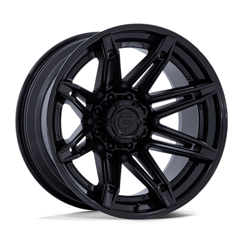 Fuel FC401 BRAWL Matte Black W/ Gloss Black Lip 22x12 -44 6X135 87.1