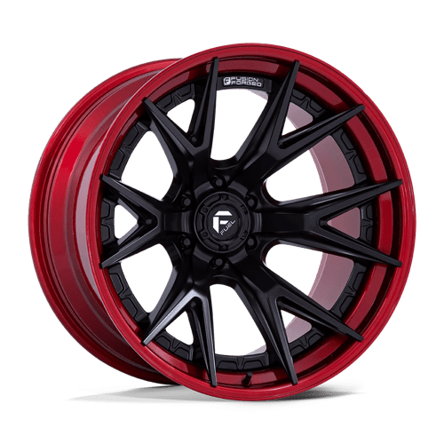 Fuel FC402 CATALYST Matte Black W/ Candy Red Lip 20x10 -18 6X135 87.1