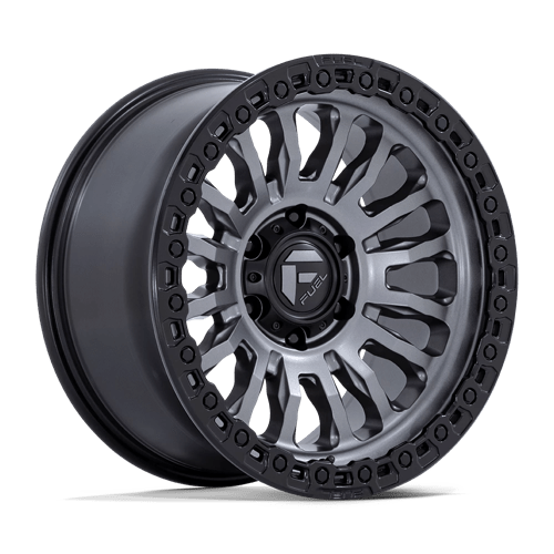 Fuel FC857 RINCON Matte Gunmetal W/ M-Black Lip 18x9 -12 8X170 125.1