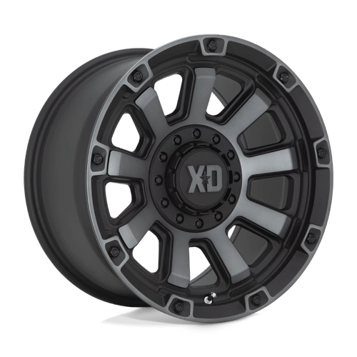 XD XD852 GAUNTLET Satin Black W/ Gray Tint 20x10 -18 5X127/5X139.7 78.1