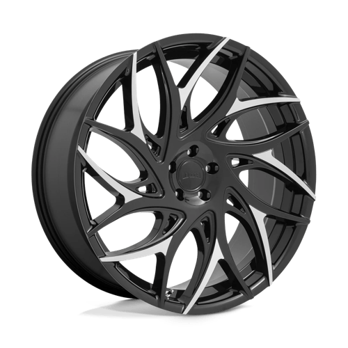 DUB S259 G.O.A.T. Gloss Black W/ Machined Spokes 26x10 +10 5X127 78.1
