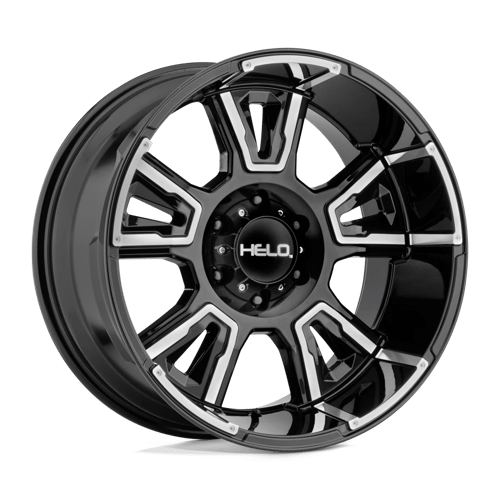 Helo HE914 Gloss Black Machined 18x10 -18 5X127 71.5