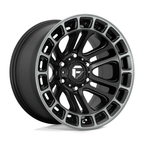 Fuel D720 HEATER Matte Black Double Dark Tint Machined 18x9 +01 6X139.7 106.1