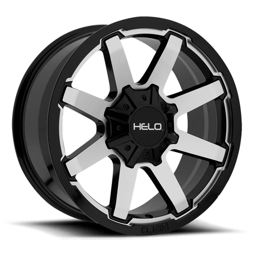 Helo HE909 Gloss Black Machined 18x9 +0 5X127/5X139.7 78.3