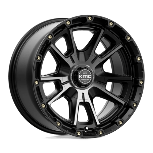 KMC KM100 SYNC Satin Black W/ Gray Tint 17x9 +18 5X127/5X139.7 78.1