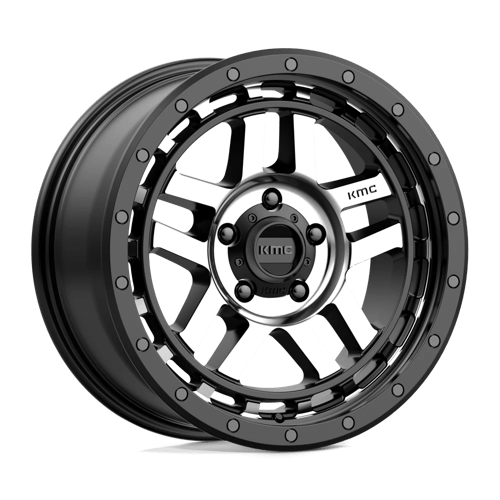 KMC KM540 RECON Satin Black Machined 18x8.5 +18 5X150 110.5