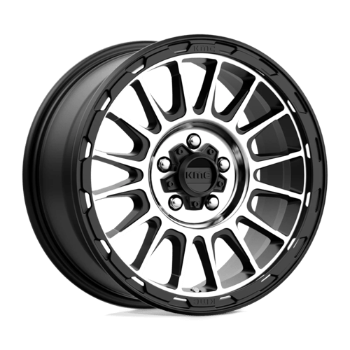 KMC KM542 IMPACT Satin Black Machined 17x8 +35 5X114.3 72.56