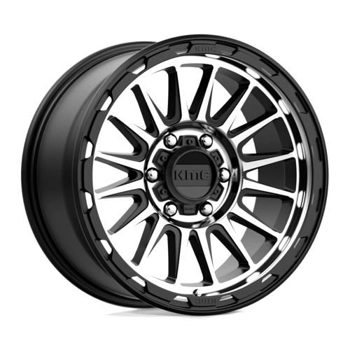 KMC KM542 IMPACT Satin Black Machined 18x9 +18 6X114.3 66.1