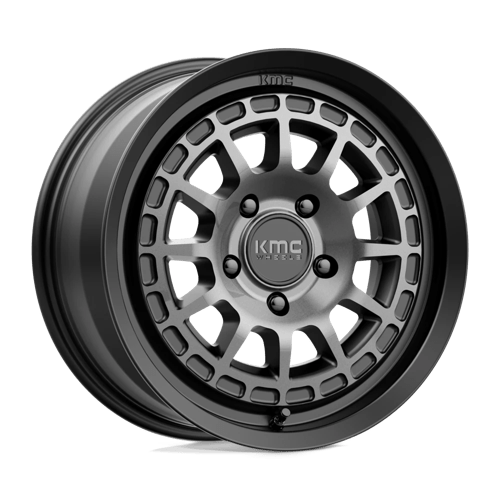 KMC KM719 CANYON Satin Black W/ Gray Tint 17x8 +35 5X114.3 72.56