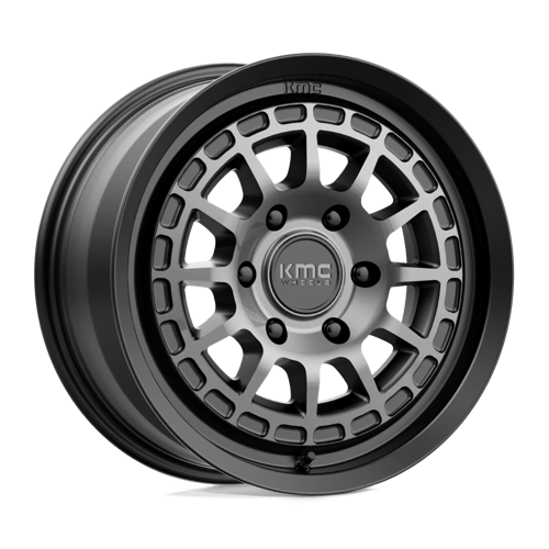 KMC KM719 CANYON Satin Black W/ Gray Tint 17x8 +35 6X139.7 100.3