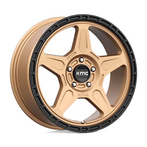 KMC KM721 ALPINE Matte Bronze W/ Black Lip 18x8 +38 5X112 66.56