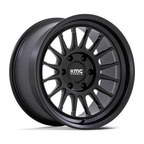 KMC KM447 IMPACT FORGED MONOBLOCK Satin Black 18x9 +18 6X139.7 106.1