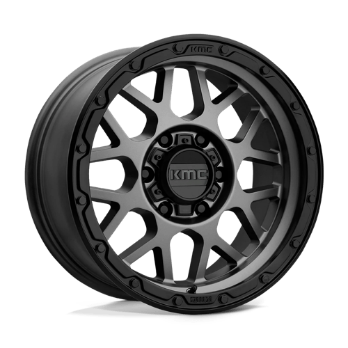 KMC KM535 GRENADE OFF-ROAD Matte Gray W/ Matte Black Lip 17x8.5 +0 6X139.7 106.25