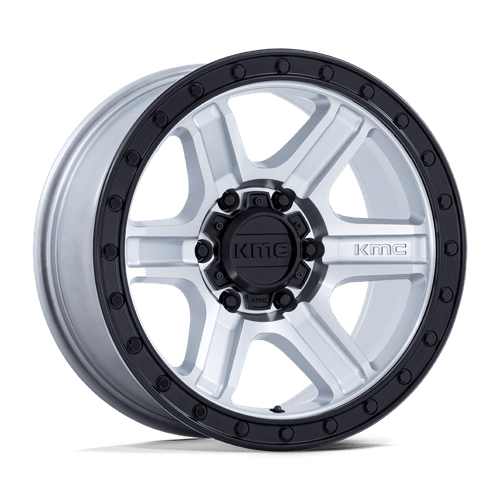 KMC KM551 OUTRUN Machined W/ Gloss Black Lip 17x8.5 +18 6X135 87.1